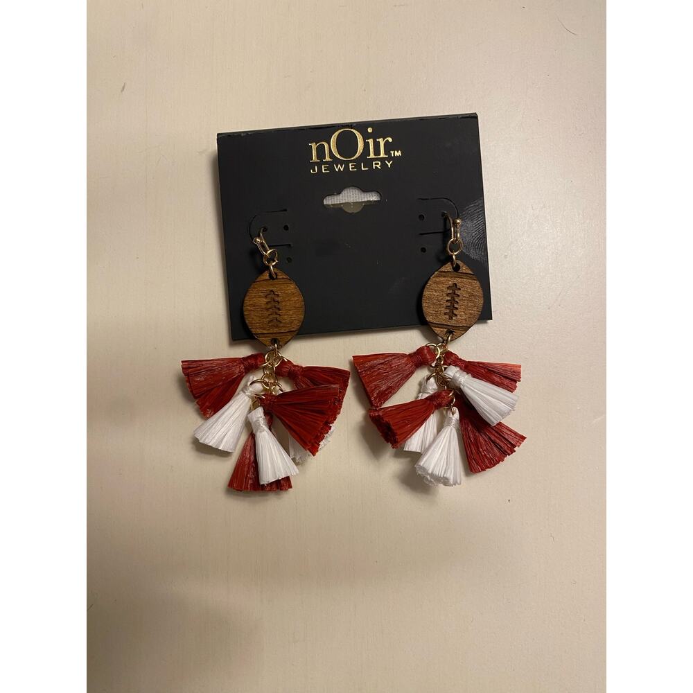 nOIr Alabama Football Earrings 5/20